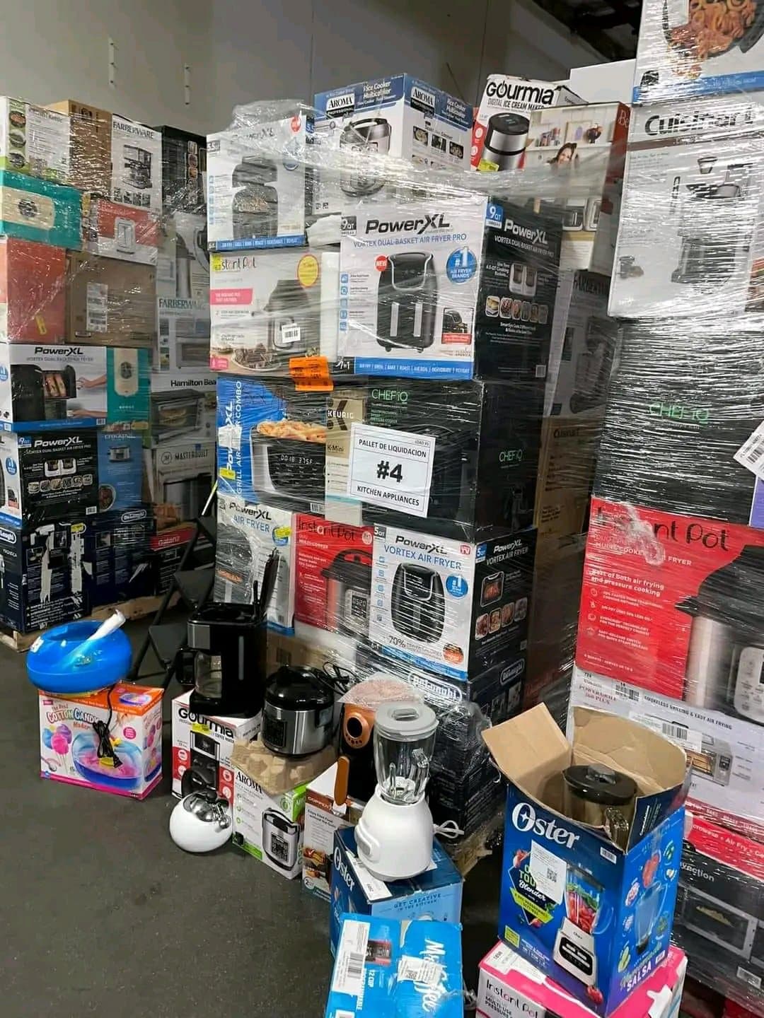 Ensembles d’ustensiles de cuisine en gros sur palettes à vendre