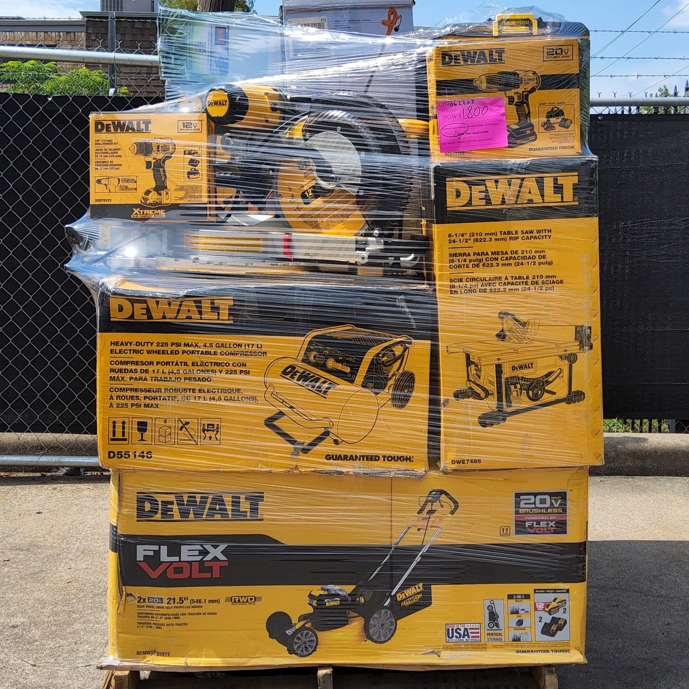 Palette de 35 à 40 outils DeWalt, Ryobi et Milwaukee — vue 17