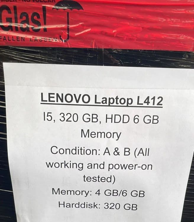 Ordinateurs portables Lenovo L412 – Intel i5
