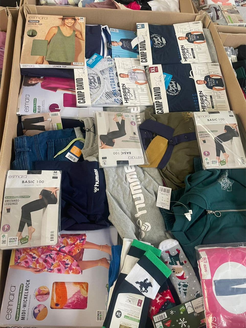 Palette Vêtements Neufs – Mix Femme / Homme / Enfant
