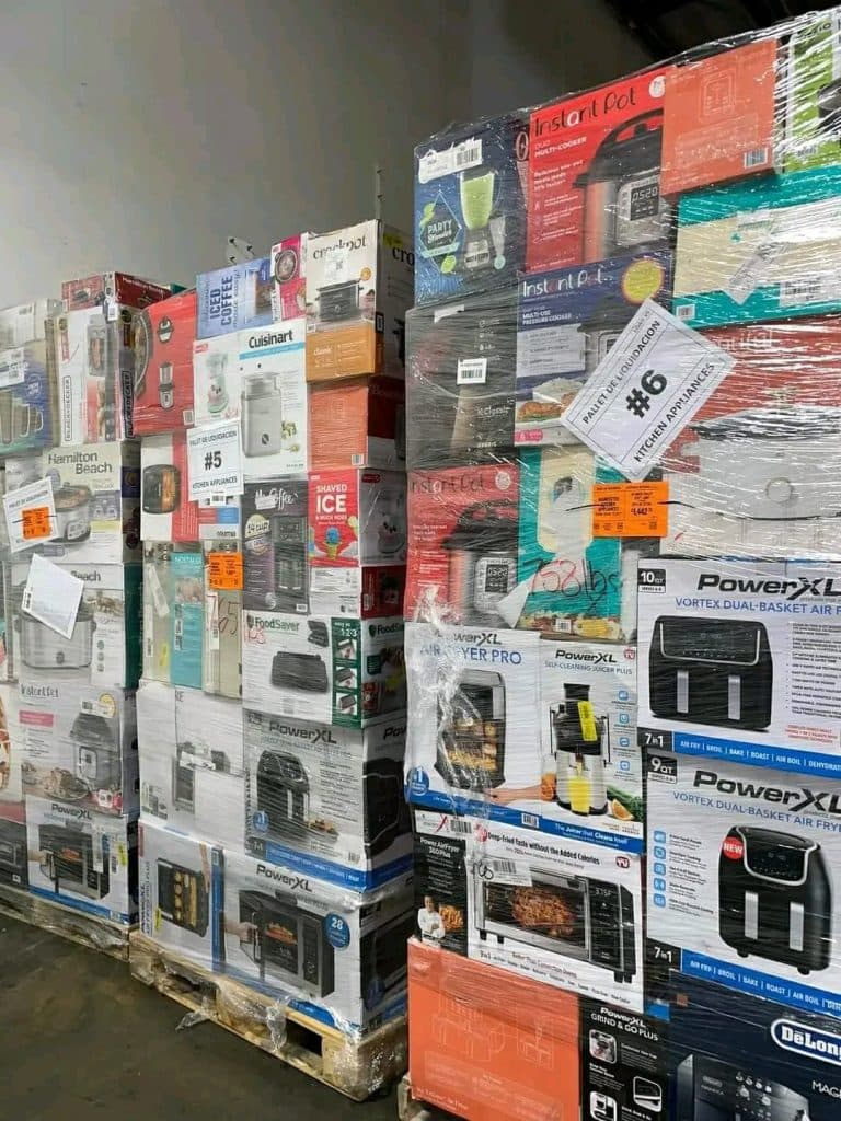 Ensembles d’ustensiles de cuisine en gros sur palettes à vendre