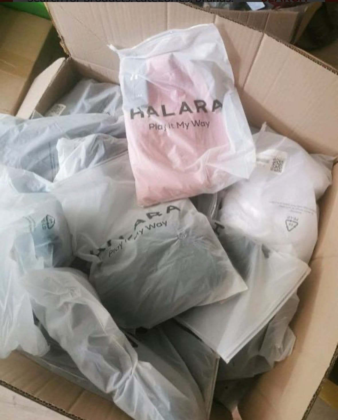 Halara clothes pallet