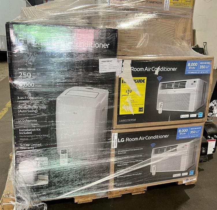 Palettes de climatiseurs à vendre